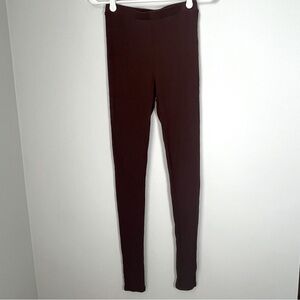 Naked Wardrobe Brown Full Length Pull-on Leggings Women's Medium
